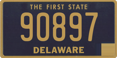 DE license plate 90897