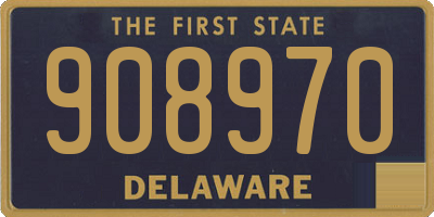 DE license plate 908970