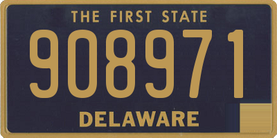 DE license plate 908971
