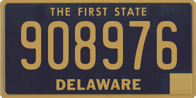 DE license plate 908976