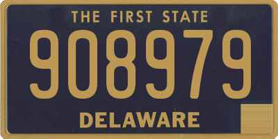 DE license plate 908979