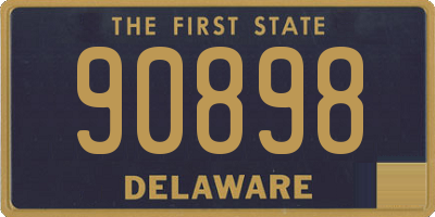 DE license plate 90898