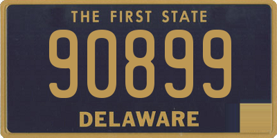 DE license plate 90899