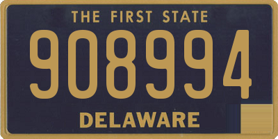 DE license plate 908994