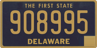 DE license plate 908995