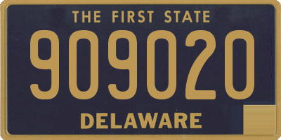 DE license plate 909020