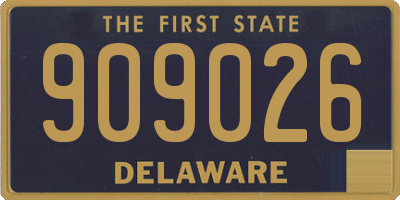 DE license plate 909026
