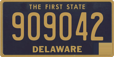 DE license plate 909042