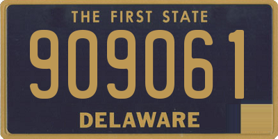 DE license plate 909061