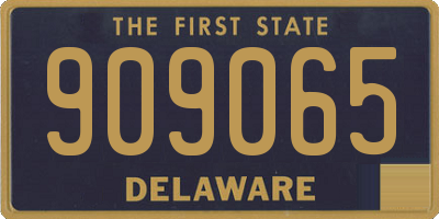 DE license plate 909065
