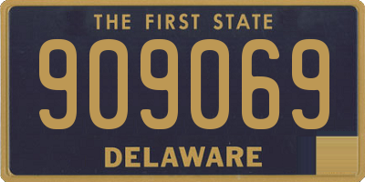 DE license plate 909069