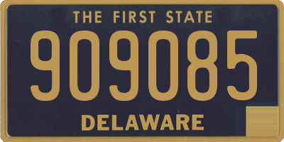 DE license plate 909085