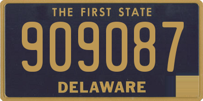 DE license plate 909087