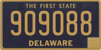 DE license plate 909088