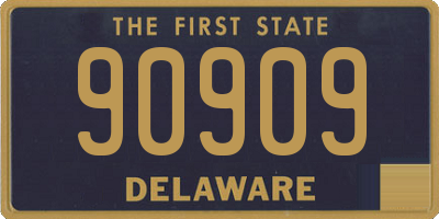 DE license plate 90909