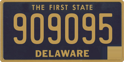 DE license plate 909095