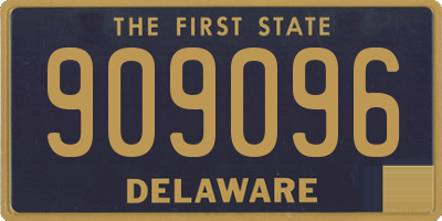 DE license plate 909096
