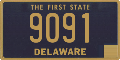 DE license plate 9091