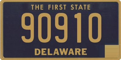 DE license plate 90910