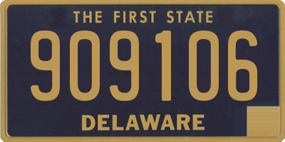 DE license plate 909106