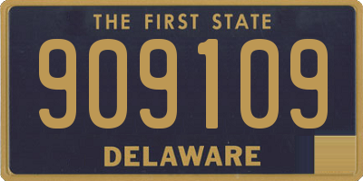DE license plate 909109