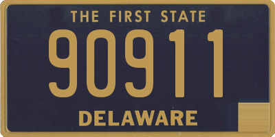 DE license plate 90911