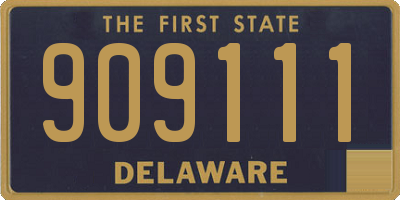 DE license plate 909111