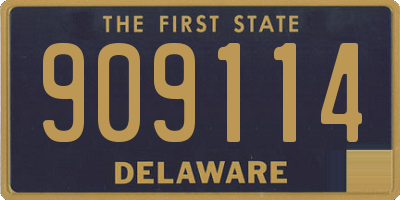 DE license plate 909114