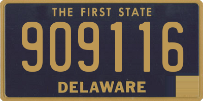 DE license plate 909116