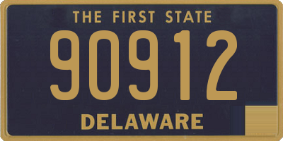 DE license plate 90912