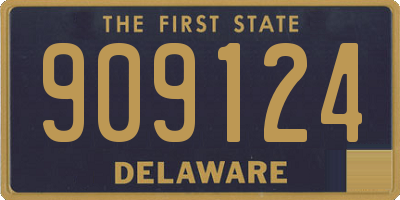 DE license plate 909124