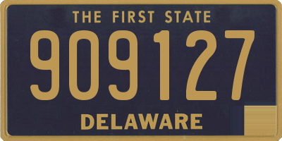 DE license plate 909127