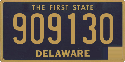 DE license plate 909130