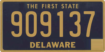 DE license plate 909137
