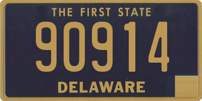 DE license plate 90914