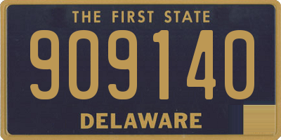 DE license plate 909140
