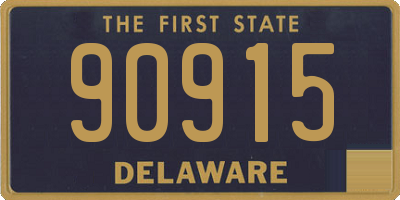 DE license plate 90915