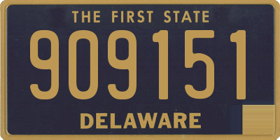 DE license plate 909151