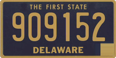 DE license plate 909152