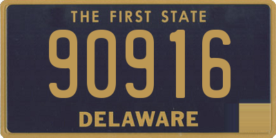 DE license plate 90916