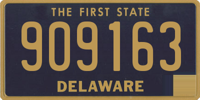 DE license plate 909163