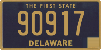 DE license plate 90917