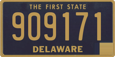 DE license plate 909171