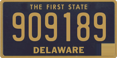 DE license plate 909189