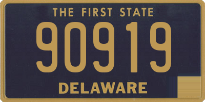 DE license plate 90919