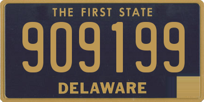 DE license plate 909199