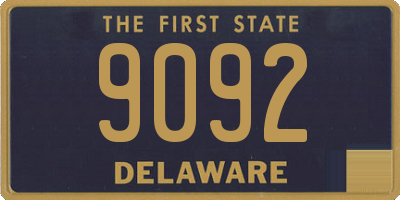 DE license plate 9092