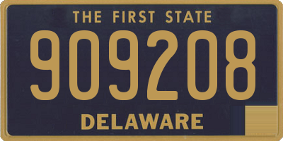 DE license plate 909208
