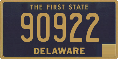 DE license plate 90922