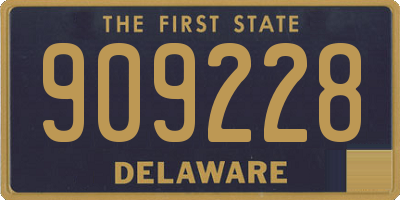 DE license plate 909228